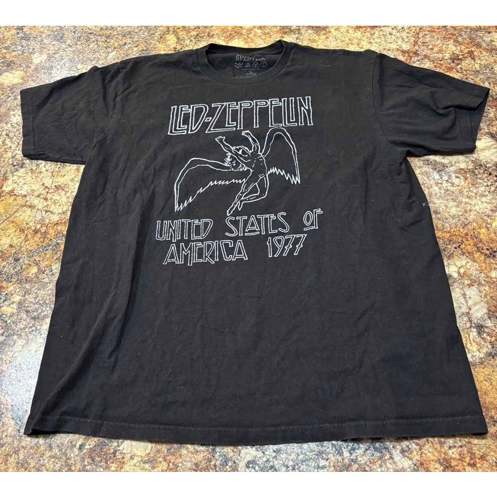 Led Zeppelin 1977 USA Tour Graphic Tee - Picture 2 of 4